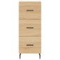 vidaXL Ντουλάπι Sonoma Δρυς 34,5x34x90 εκ. από Επεξεργασμένο Ξύλο