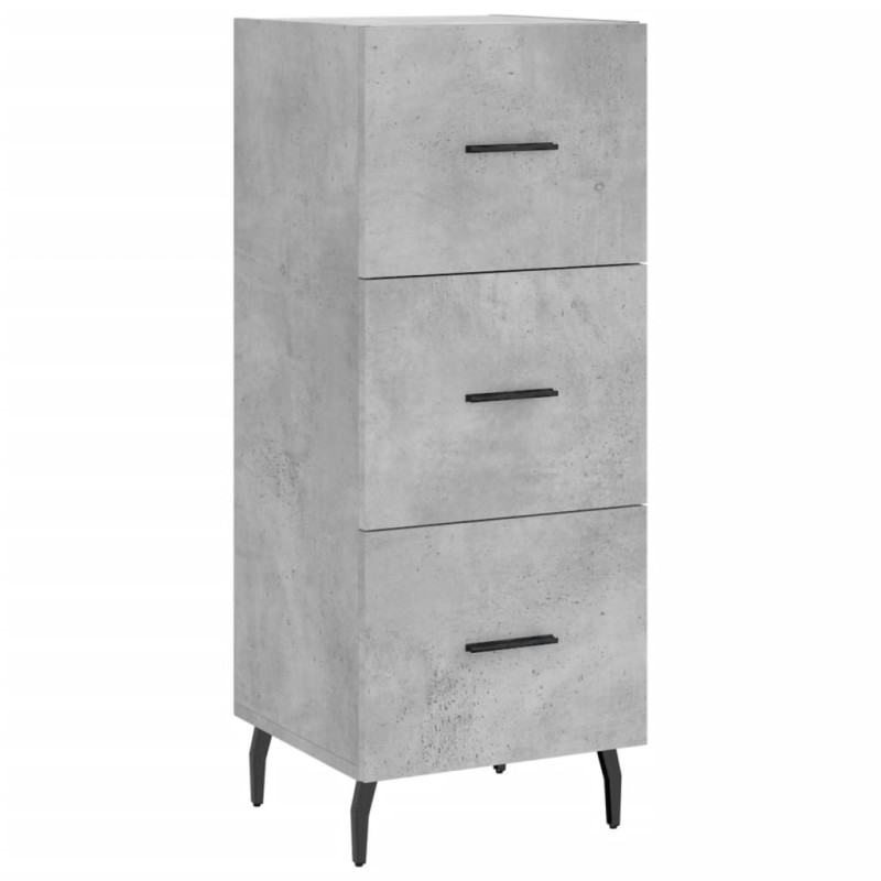 vidaXL Ντουλάπι Γκρι Σκυροδέματος 34,5x34x90 εκ. Επεξεργασμένο Ξύλο