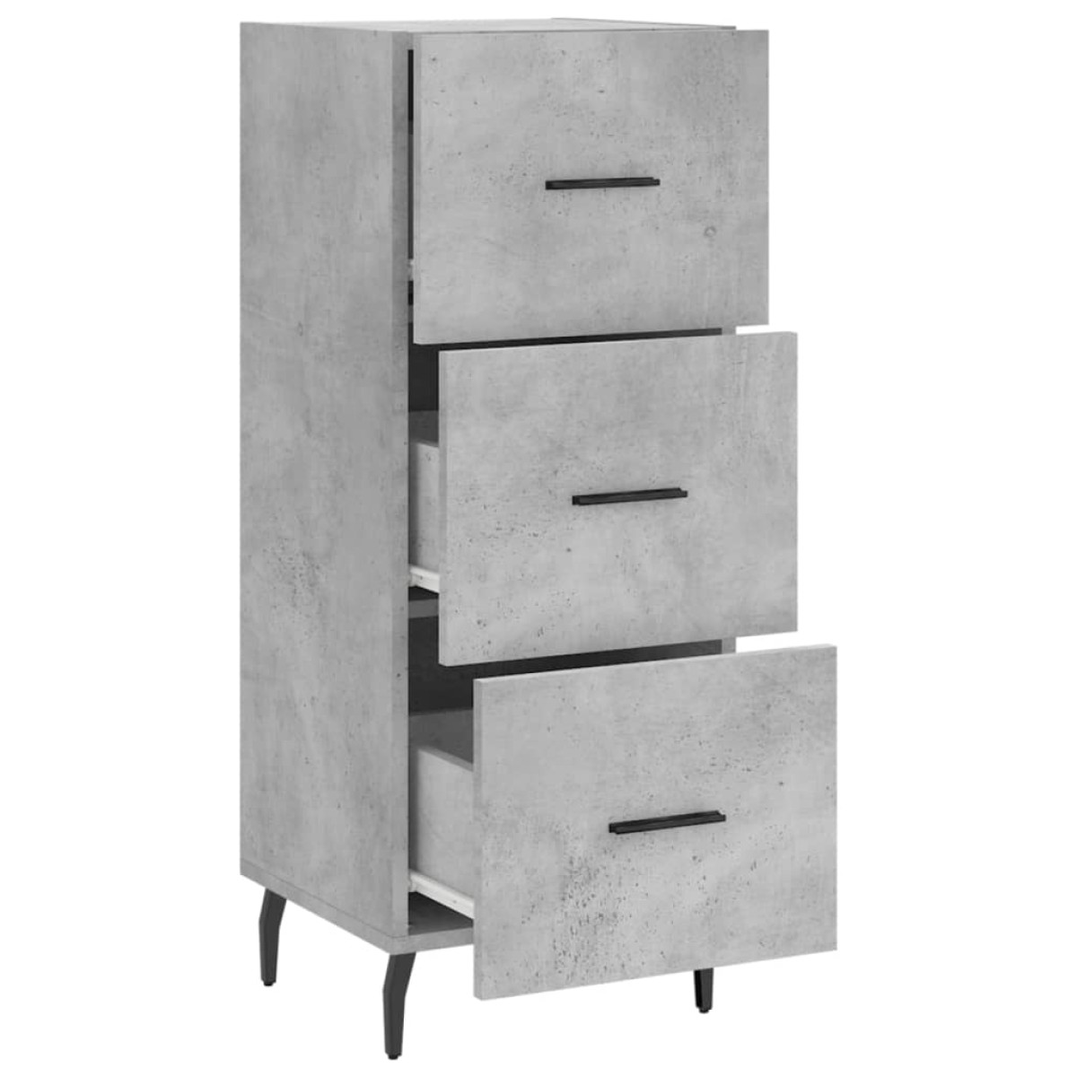 vidaXL Ντουλάπι Γκρι Σκυροδέματος 34,5x34x90 εκ. Επεξεργασμένο Ξύλο