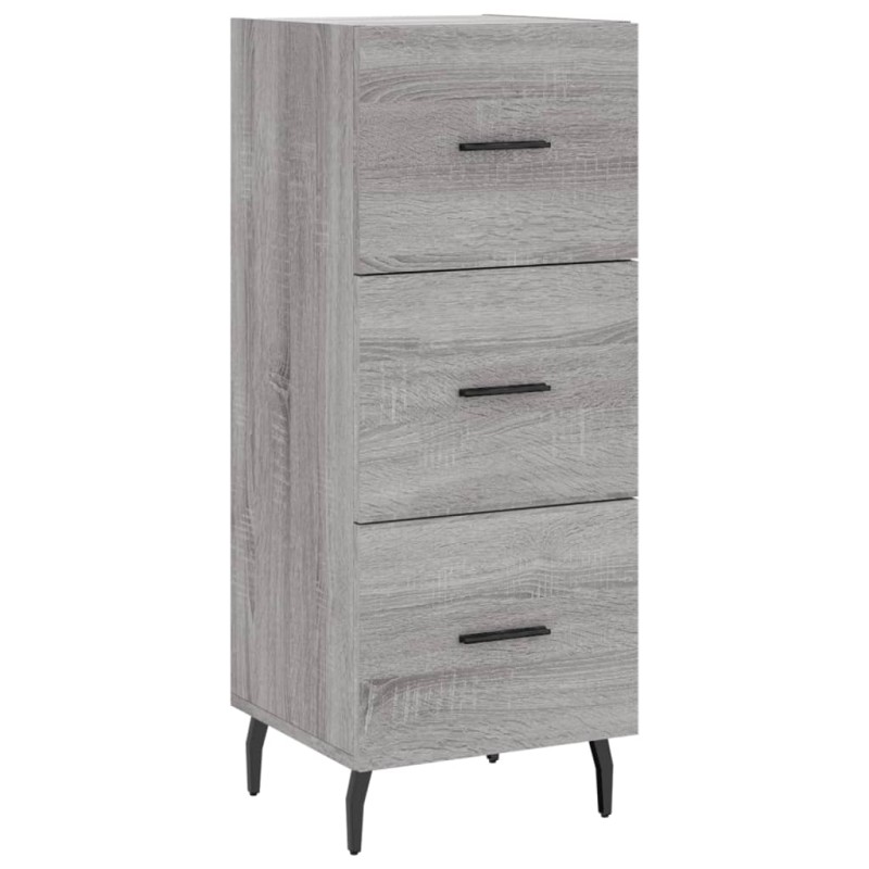 vidaXL Ντουλάπι Γκρι Sonoma 34,5x34x90 εκ. από Επεξεργασμένο Ξύλο