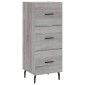 vidaXL Ντουλάπι Γκρι Sonoma 34,5x34x90 εκ. από Επεξεργασμένο Ξύλο