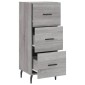 vidaXL Ντουλάπι Γκρι Sonoma 34,5x34x90 εκ. από Επεξεργασμένο Ξύλο
