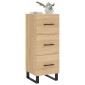 vidaXL Ντουλάπι Sonoma Δρυς 34,5x34x90 εκ. από Επεξεργασμένο Ξύλο