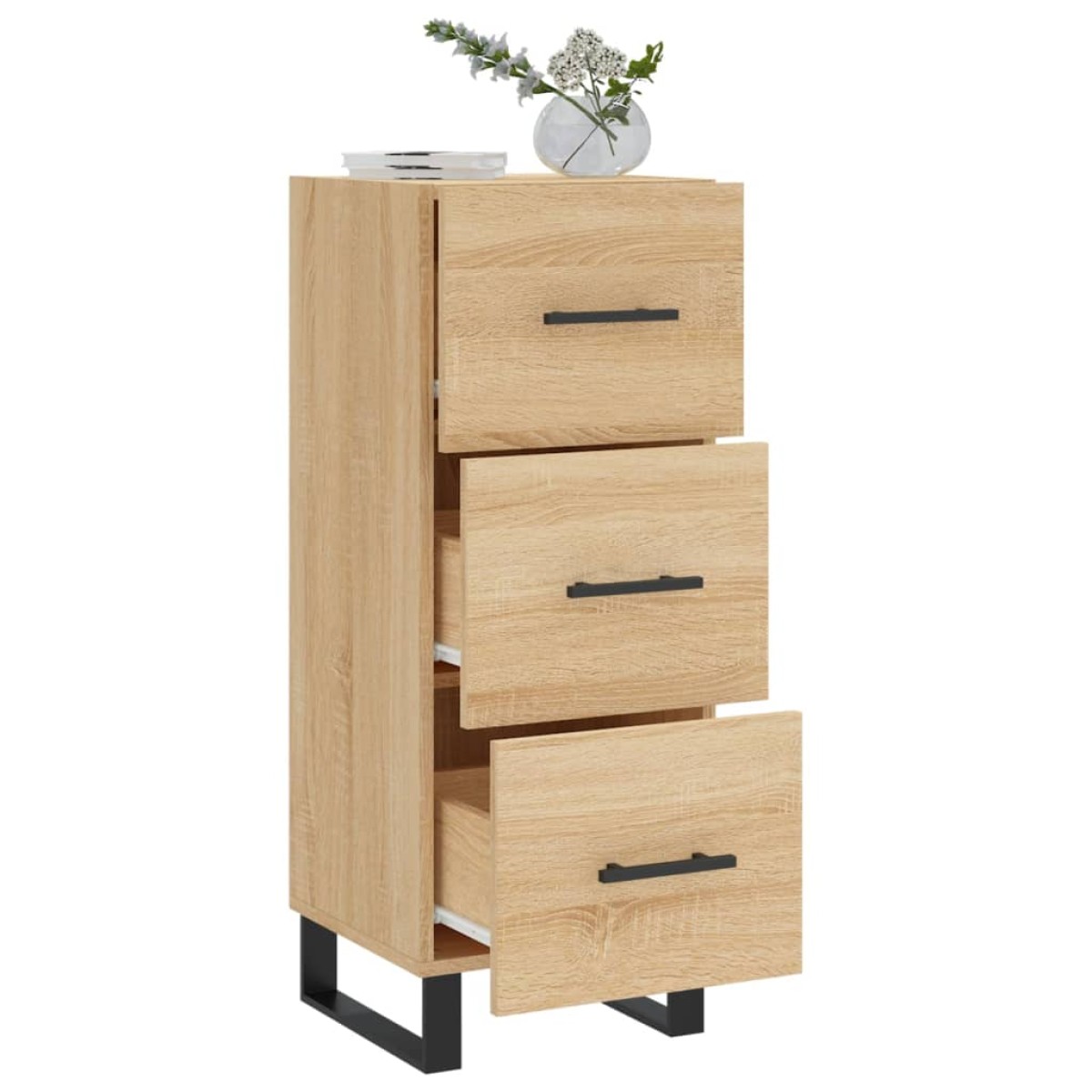 vidaXL Ντουλάπι Sonoma Δρυς 34,5x34x90 εκ. από Επεξεργασμένο Ξύλο