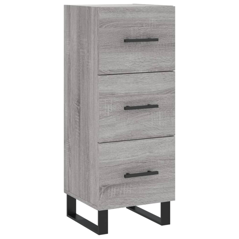 vidaXL Ντουλάπι Γκρι Sonoma 34,5x34x90 εκ. από Επεξεργασμένο Ξύλο