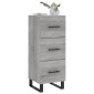 vidaXL Ντουλάπι Γκρι Sonoma 34,5x34x90 εκ. από Επεξεργασμένο Ξύλο