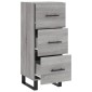 vidaXL Ντουλάπι Γκρι Sonoma 34,5x34x90 εκ. από Επεξεργασμένο Ξύλο