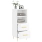 vidaXL Ντουλάπι Γυαλιστερό Λευκό 34,5x34x90 εκ. Επεξεργασμένο Ξύλο