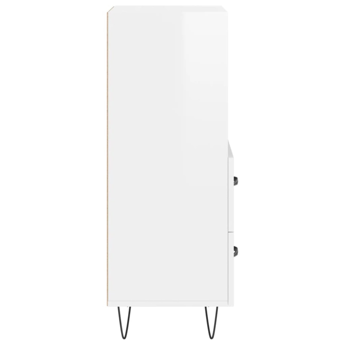 vidaXL Ντουλάπι Γυαλιστερό Λευκό 34,5x34x90 εκ. Επεξεργασμένο Ξύλο