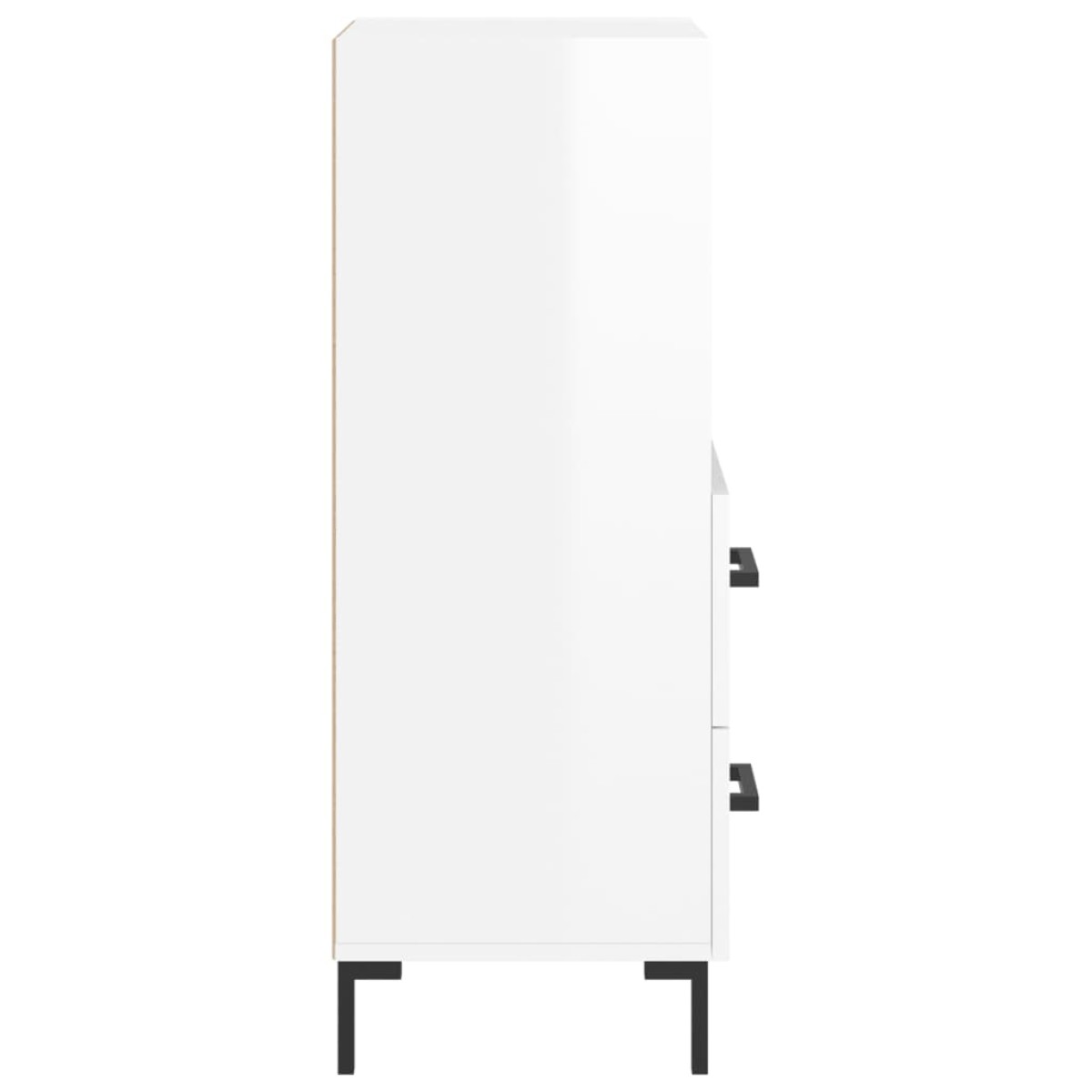 vidaXL Ντουλάπι Γυαλιστερό Λευκό 34,5x34x90 εκ. Επεξεργασμένο Ξύλο