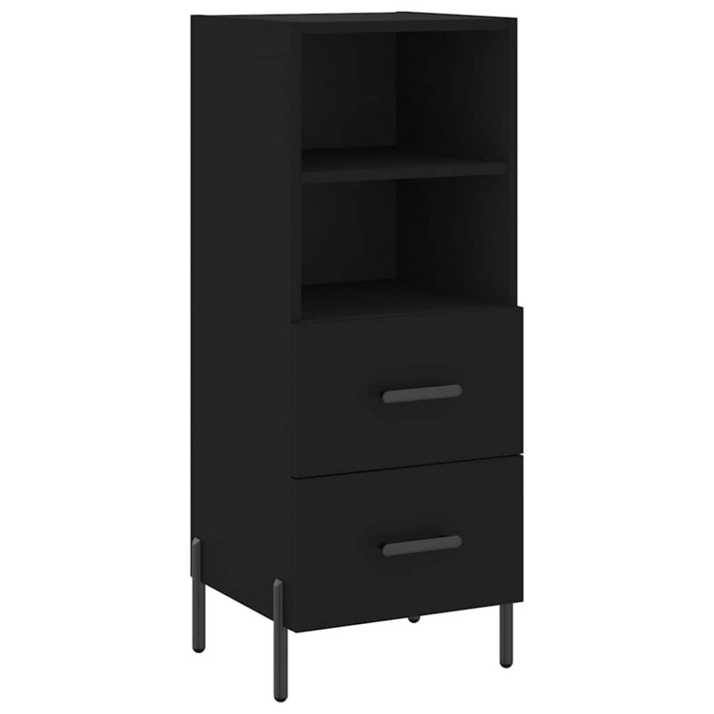 vidaXL Ντουλάπι Μαύρο 34,5 x 34 x 90 εκ. από Επεξεργασμένο Ξύλο
