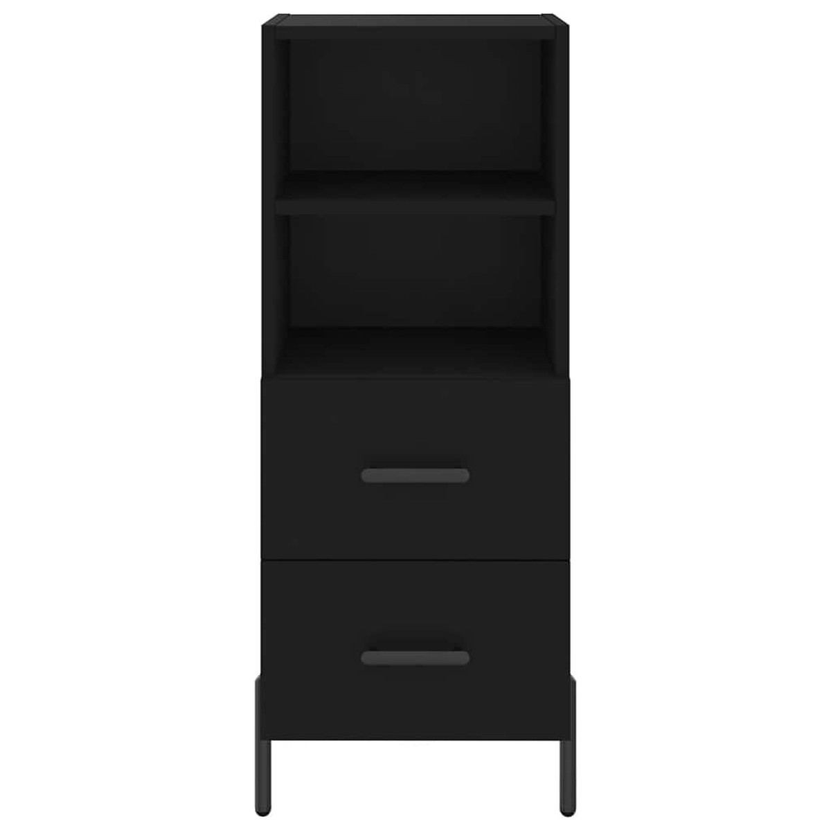 vidaXL Ντουλάπι Μαύρο 34,5 x 34 x 90 εκ. από Επεξεργασμένο Ξύλο
