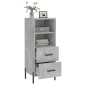 vidaXL Ντουλάπι Γκρι Σκυροδέματος 34,5x34x90 εκ. Επεξεργασμένο Ξύλο