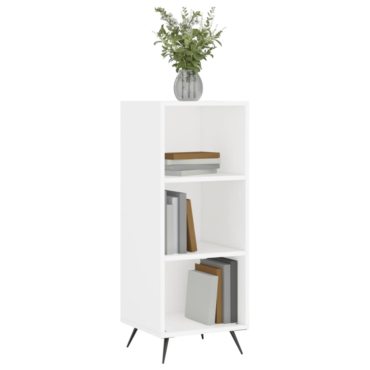vidaXL Ραφιέρα Λευκή 34,5 x 32,5 x 90 εκ. από Επεξεργασμένο Ξύλο
