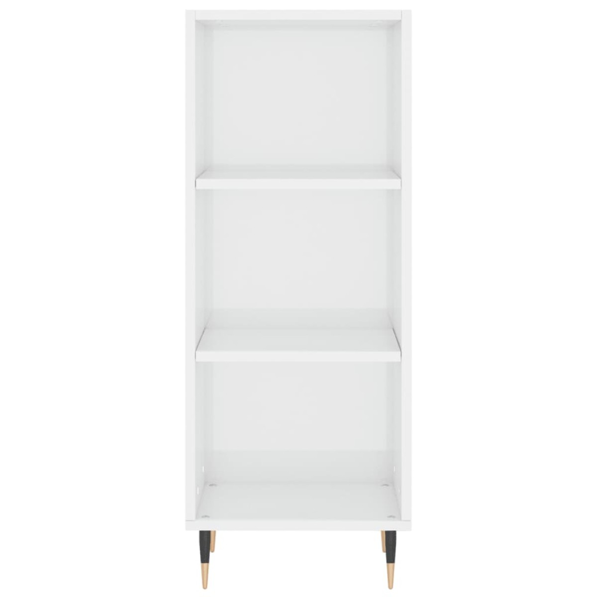vidaXL Ντουλάπι Γυαλιστερό Λευκό 34,5 x 32,5 x 90 εκ. Επεξεργ. Ξύλο