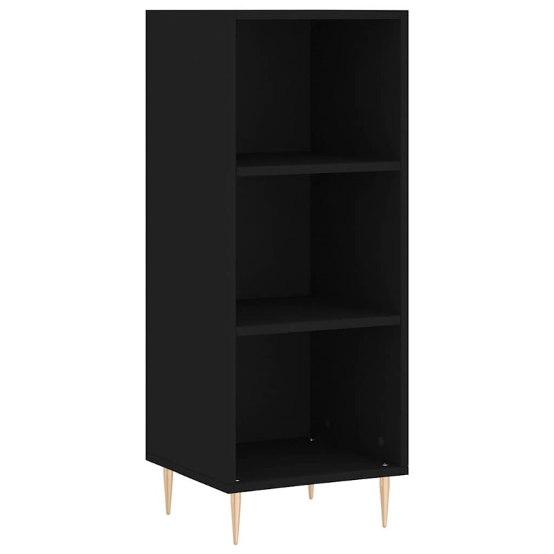 vidaXL Ντουλάπι Μαύρο 34,5x32,5x90 εκ. Επεξεργασμένο Ξύλο
