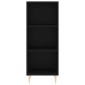 vidaXL Ντουλάπι Μαύρο 34,5x32,5x90 εκ. Επεξεργασμένο Ξύλο