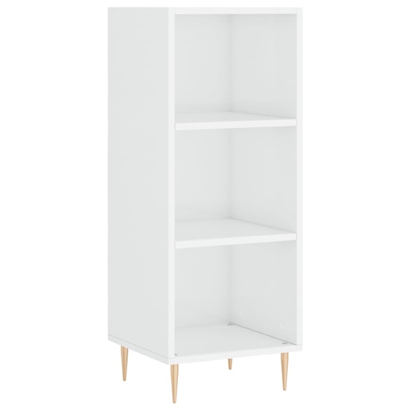vidaXL Ντουλάπι Γυαλιστερό Λευκό 34,5 x 32,5 x 90 εκ. Επεξεργ. Ξύλο