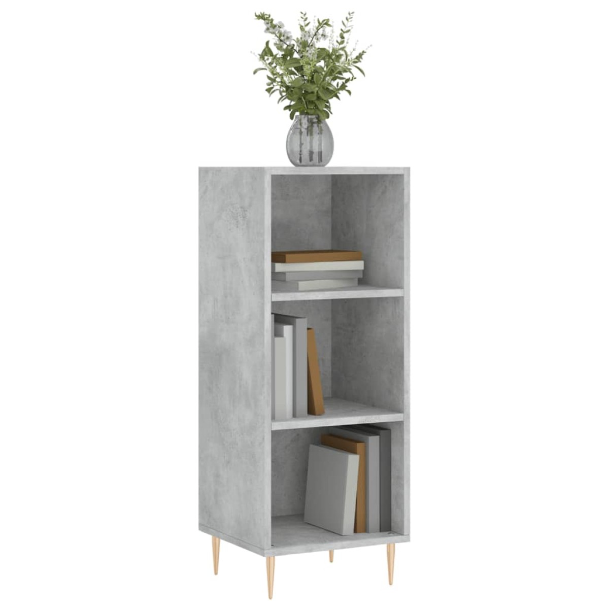 vidaXL Ντουλάπι Γκρι Σκυροδέματος 34,5x32,5x90 εκ. Επεξεργασμένο Ξύλο