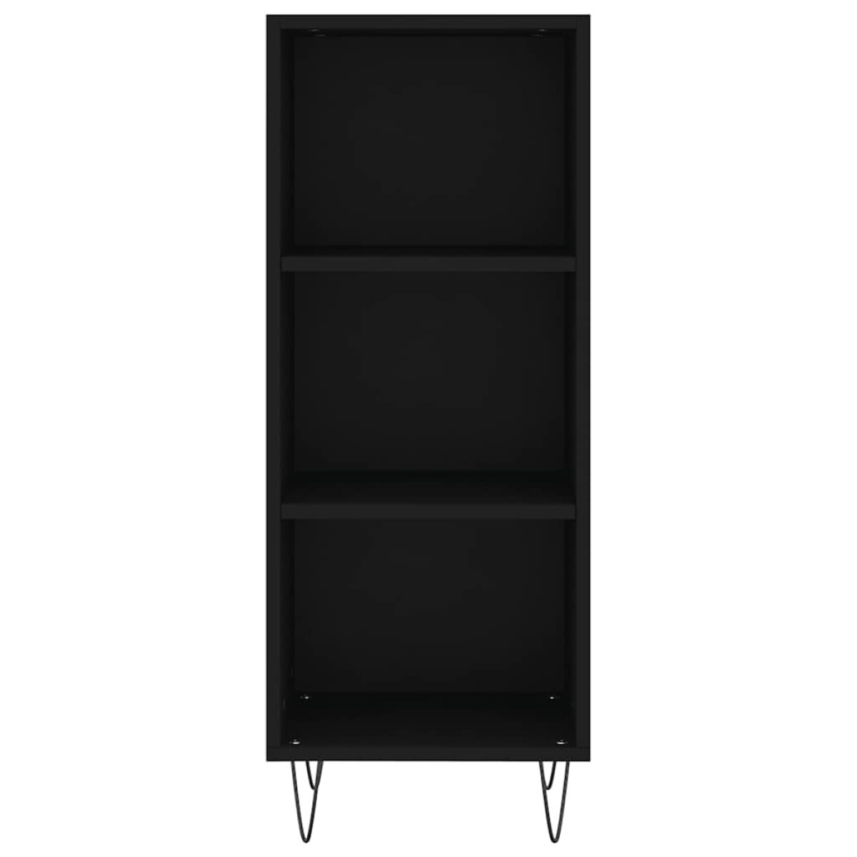 vidaXL Ντουλάπι Μαύρο 34,5x32,5x90 εκ. Επεξεργασμένο Ξύλο