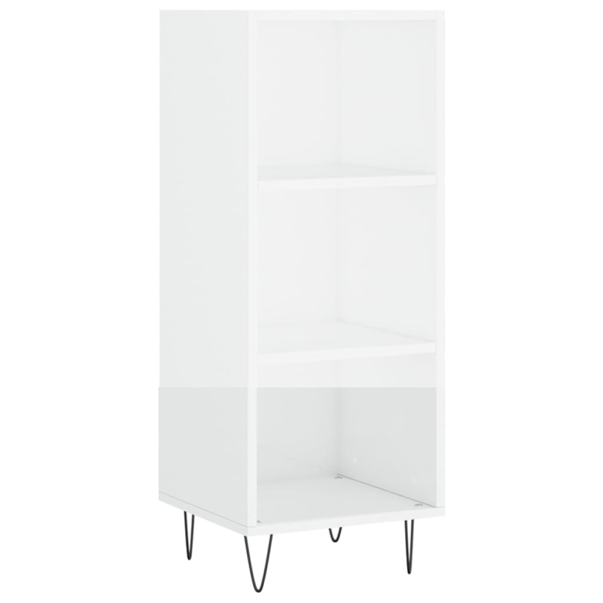 vidaXL Ντουλάπι Γυαλιστερό Λευκό 34,5 x 32,5 x 90 εκ. Επεξεργ. Ξύλο