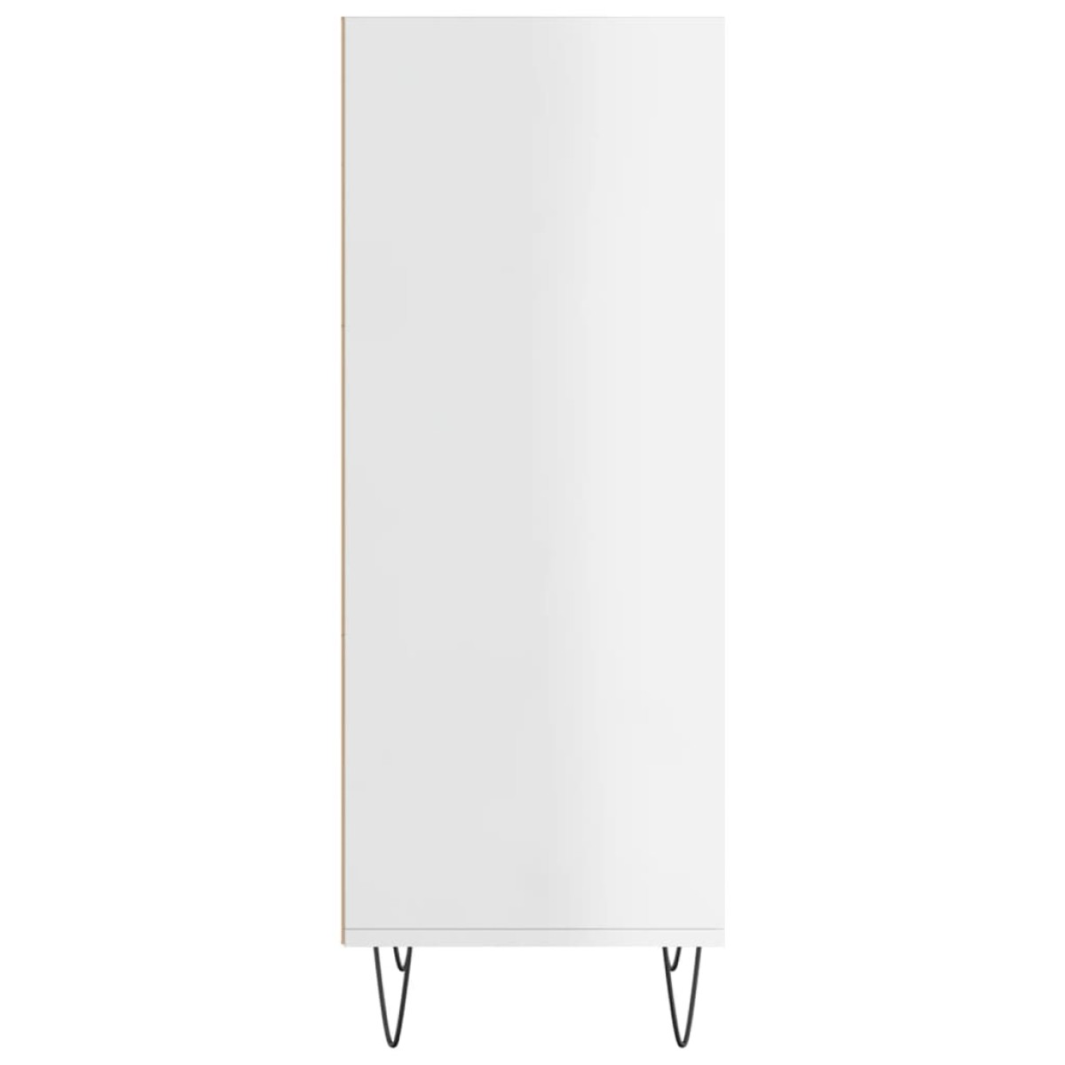 vidaXL Ντουλάπι Γυαλιστερό Λευκό 34,5 x 32,5 x 90 εκ. Επεξεργ. Ξύλο