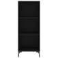 vidaXL Ντουλάπι Μαύρο 34,5x32,5x90 εκ. Επεξεργασμένο Ξύλο