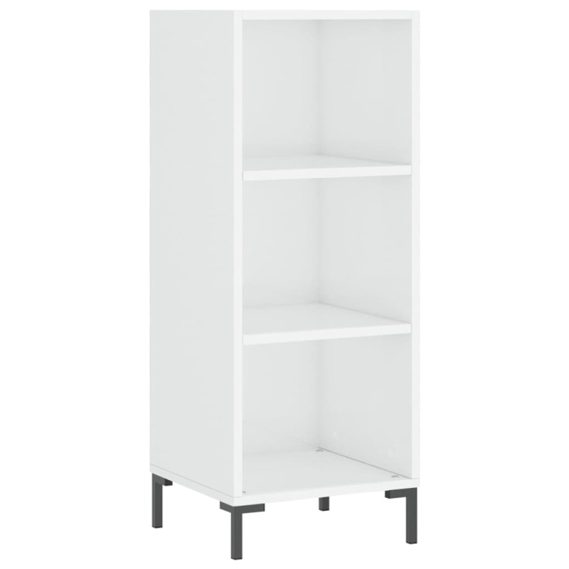 vidaXL Ντουλάπι Γυαλιστερό Λευκό 34,5 x 32,5 x 90 εκ. Επεξεργ. Ξύλο