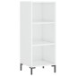 vidaXL Ντουλάπι Γυαλιστερό Λευκό 34,5 x 32,5 x 90 εκ. Επεξεργ. Ξύλο