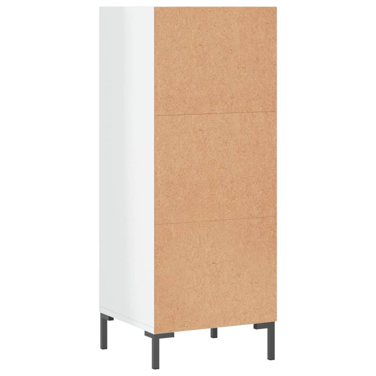 vidaXL Ντουλάπι Γυαλιστερό Λευκό 34,5 x 32,5 x 90 εκ. Επεξεργ. Ξύλο