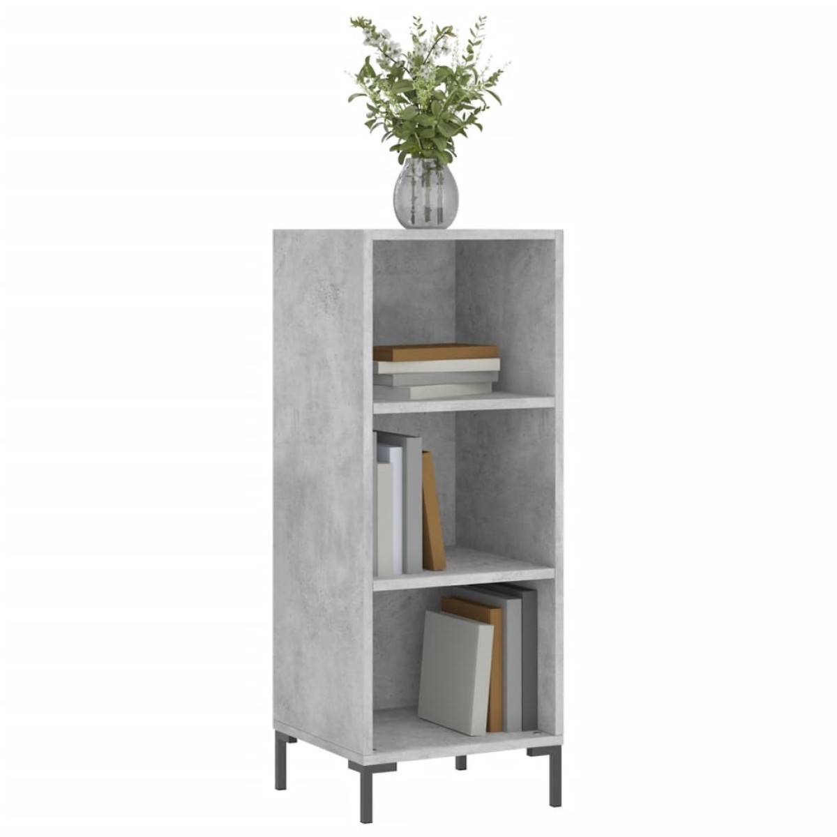 vidaXL Ντουλάπι Γκρι Σκυροδέματος 34,5x32,5x90 εκ. Επεξεργασμένο Ξύλο
