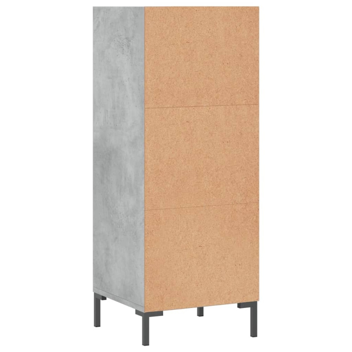 vidaXL Ντουλάπι Γκρι Σκυροδέματος 34,5x32,5x90 εκ. Επεξεργασμένο Ξύλο