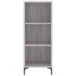 vidaXL Ντουλάπι Γκρι sonoma 34,5x32,5x90εκ. από Επεξεργασμένο Ξύλο