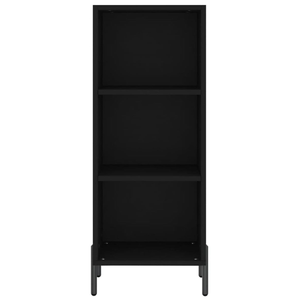 vidaXL Ντουλάπι Μαύρο 34,5x32,5x90 εκ. Επεξεργασμένο Ξύλο