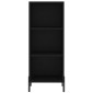 vidaXL Ντουλάπι Μαύρο 34,5x32,5x90 εκ. Επεξεργασμένο Ξύλο