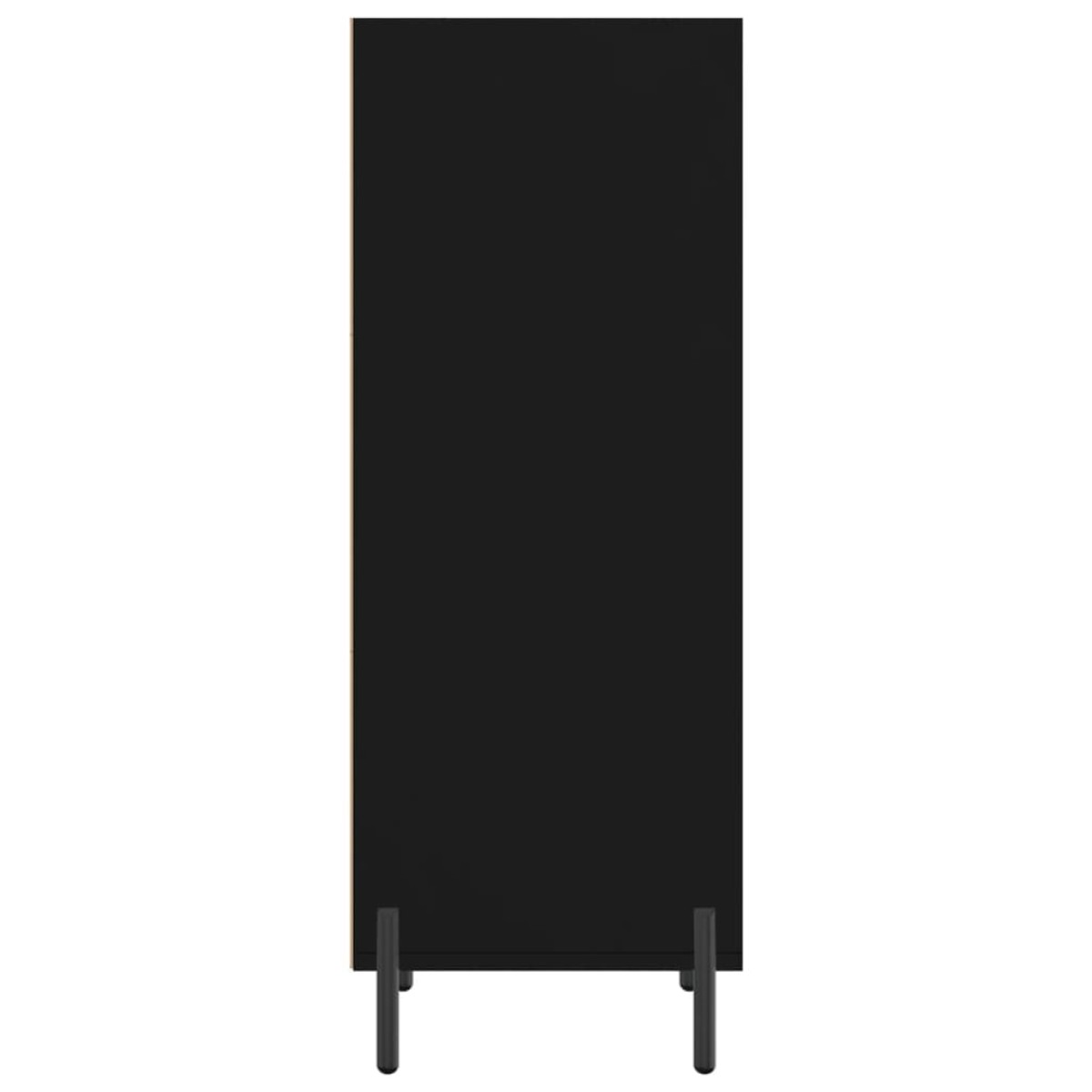 vidaXL Ντουλάπι Μαύρο 34,5x32,5x90 εκ. Επεξεργασμένο Ξύλο