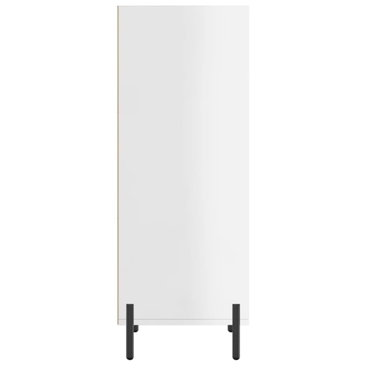 vidaXL Ντουλάπι Γυαλιστερό Λευκό 34,5 x 32,5 x 90 εκ. Επεξεργ. Ξύλο