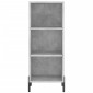 vidaXL Ντουλάπι Γκρι Σκυροδέματος 34,5x32,5x90 εκ. Επεξεργασμένο Ξύλο