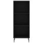 vidaXL Ντουλάπι Μαύρο 34,5x32,5x90 εκ. Επεξεργασμένο Ξύλο