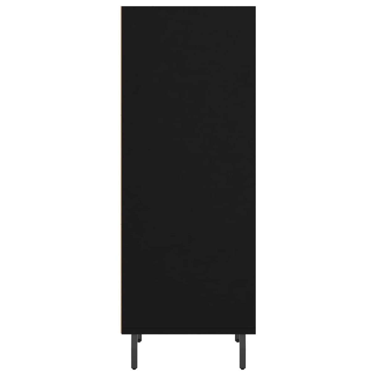 vidaXL Ντουλάπι Μαύρο 34,5x32,5x90 εκ. Επεξεργασμένο Ξύλο