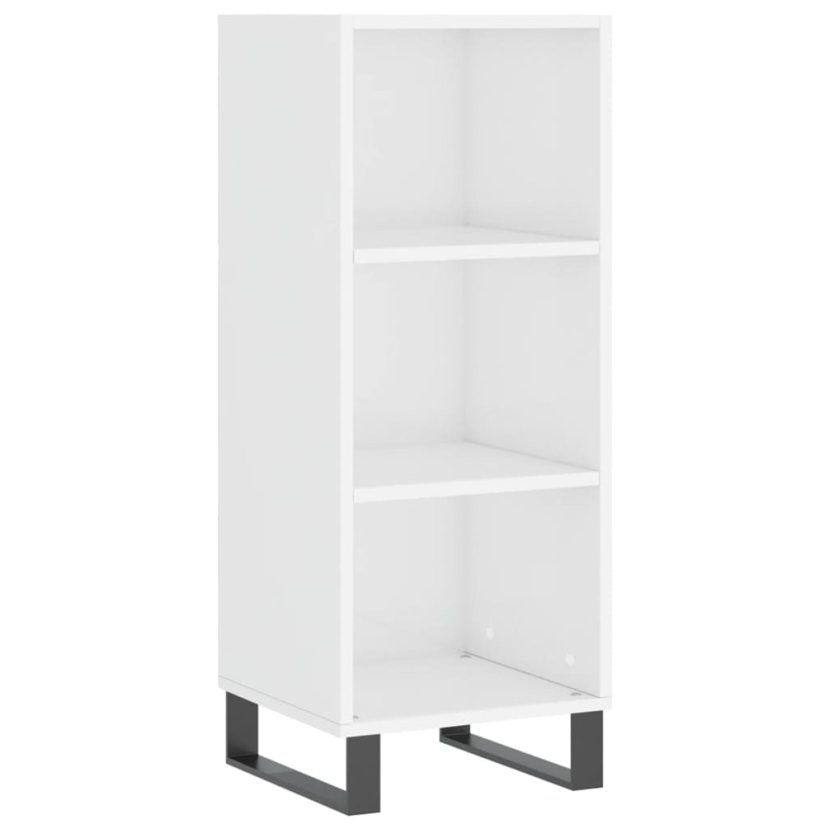 vidaXL Ντουλάπι Γυαλιστερό Λευκό 34,5 x 32,5 x 90 εκ. Επεξεργ. Ξύλο
