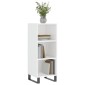 vidaXL Ντουλάπι Γυαλιστερό Λευκό 34,5 x 32,5 x 90 εκ. Επεξεργ. Ξύλο