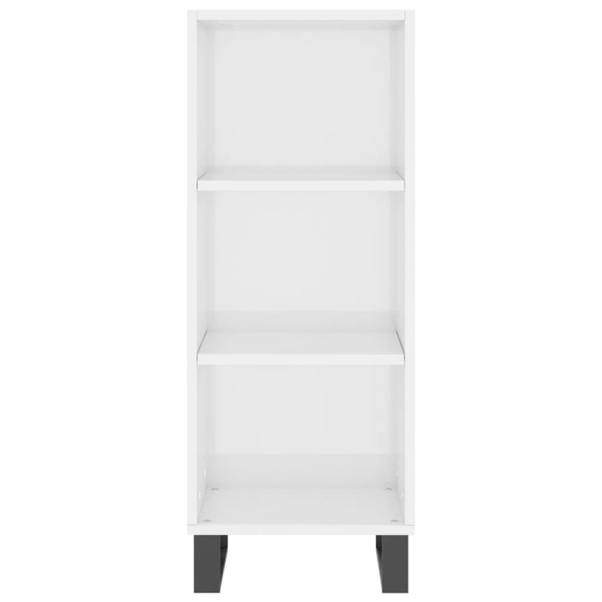 vidaXL Ντουλάπι Γυαλιστερό Λευκό 34,5 x 32,5 x 90 εκ. Επεξεργ. Ξύλο