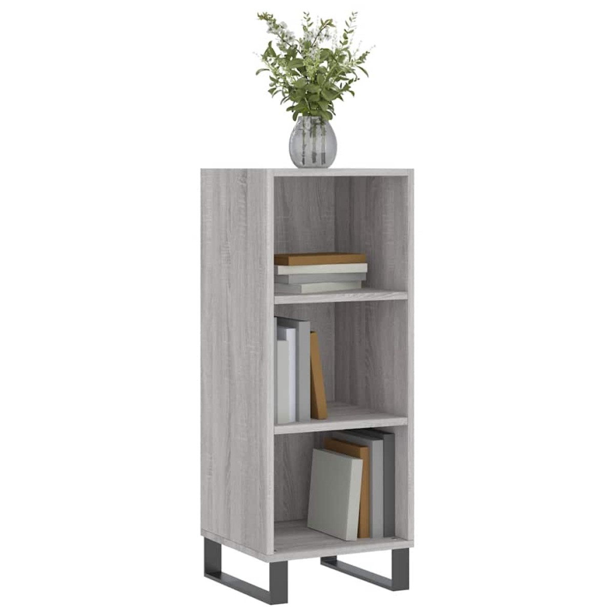 vidaXL Ντουλάπι Γκρι sonoma 34,5x32,5x90εκ. από Επεξεργασμένο Ξύλο