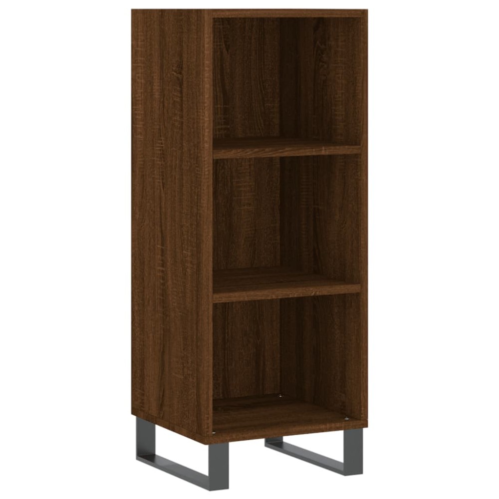 vidaXL Ντουλάπι Καφέ Δρυς 34,5x32,5x90 εκ. Επεξεργασμένο Ξύλο