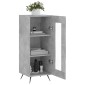 vidaXL Ντουλάπι Γκρι Σκυροδέματος 34,5x34x90 εκ. Επεξεργασμένο Ξύλο