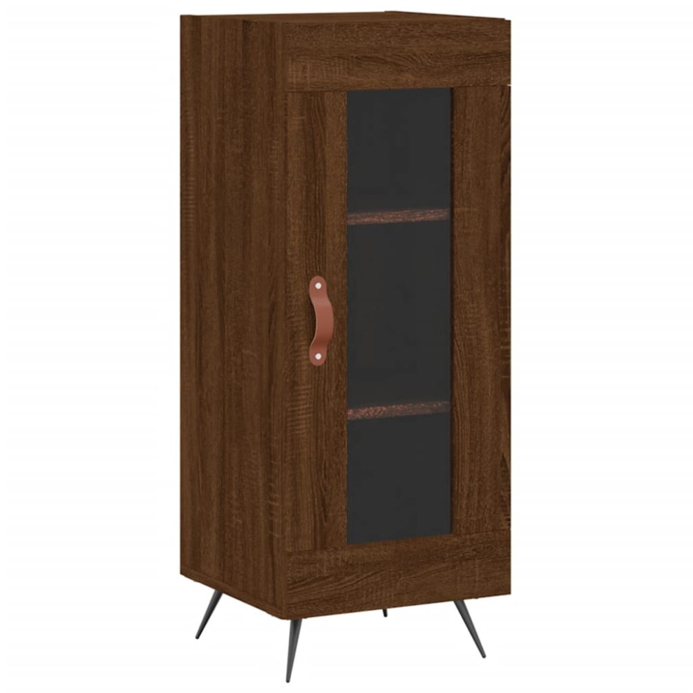 vidaXL Ντουλάπι Καφέ Δρυς 34,5 x 34 x 90 εκ. Επεξεργασμένο Ξύλο