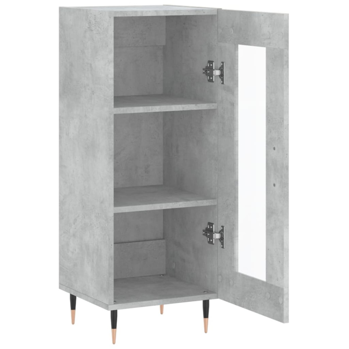 vidaXL Ντουλάπι Γκρι Σκυροδέματος 34,5x34x90 εκ. Επεξεργασμένο Ξύλο