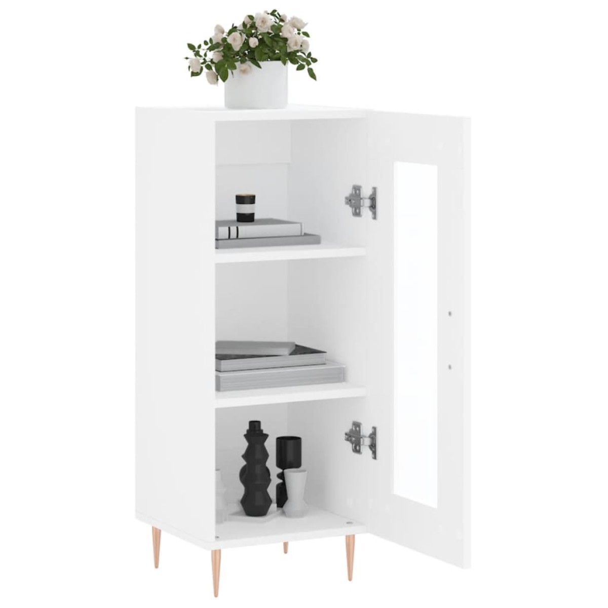 vidaXL Ντουλάπι Λευκό 34,5 x 34 x 90 εκ. από Επεξεργασμένο Ξύλο