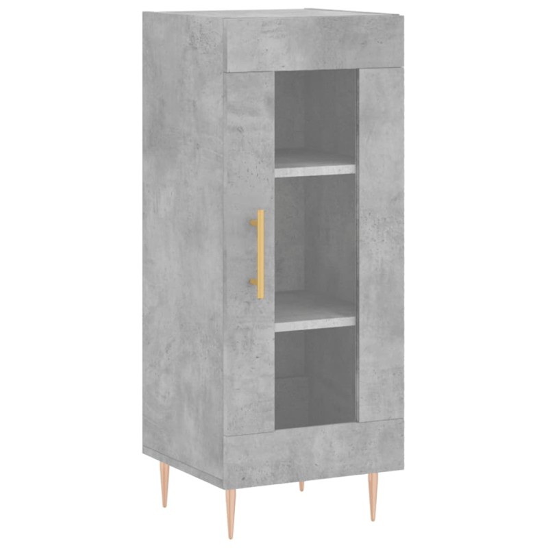 vidaXL Ντουλάπι Γκρι Σκυροδέματος 34,5x34x90 εκ. Επεξεργασμένο Ξύλο